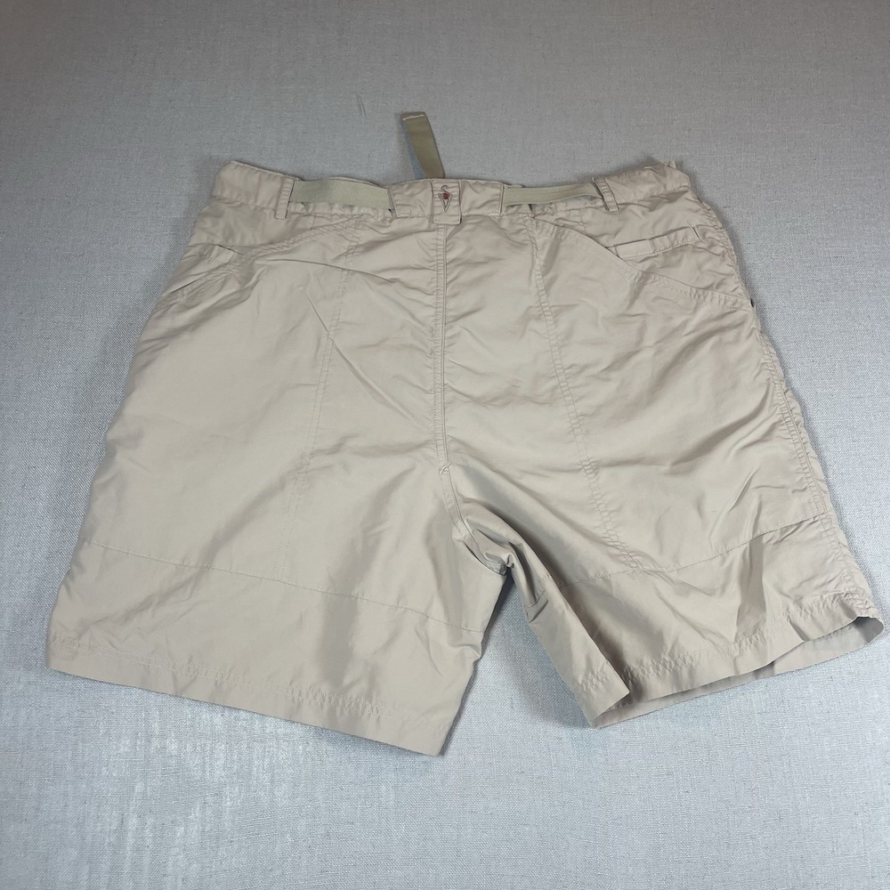 SCOTTeVEST Shorts Men's 40 Khaki TEC Belted Pockets Outdoors Nylon 7" Inseam - Picture 8 of 13